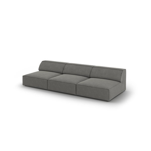 Szürke bársony kanapé 240 cm Jodie – Micadoni Home-image-4