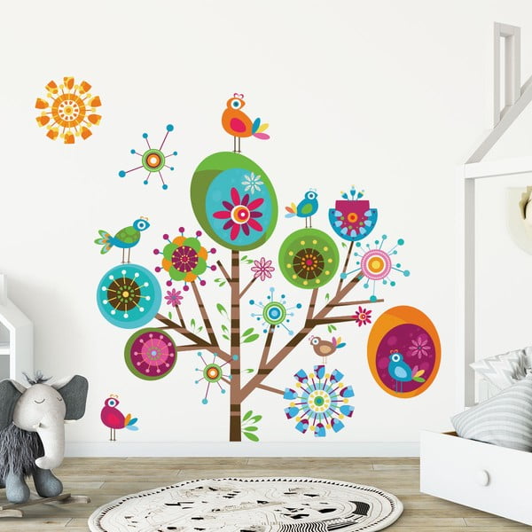 Multicolor Tree gyerek falmatrica szett - Ambiance