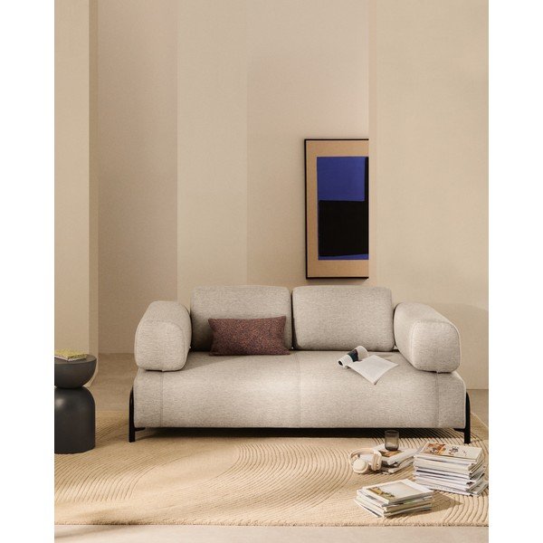 Szürkésbézs moduláris kanapé 200 cm Compo – Kave Home-image-1
