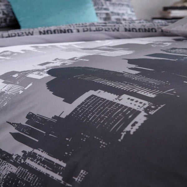 City egyszemélyes ágyneműhuzat, 135 x 200 cm - Catherine Lansfield-image-1