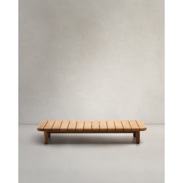 Teakfa kerti dohányzóasztal 70x140 cm Turqueta – Kave Home-image-1