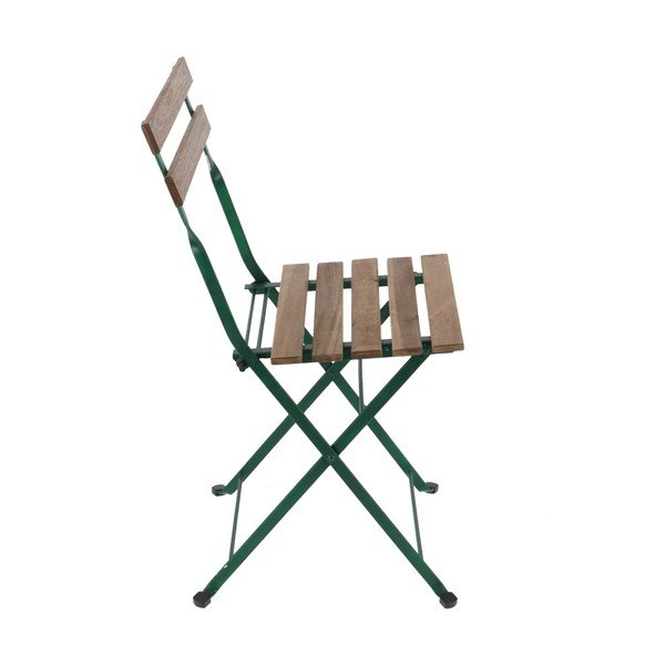 Zöld-bézs fém kerti szék – Esschert Design-image-2