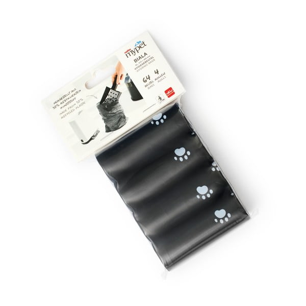 Fekete macskaürülék zacskó szett 4 db-os 11x18 cm Biala – Rotho