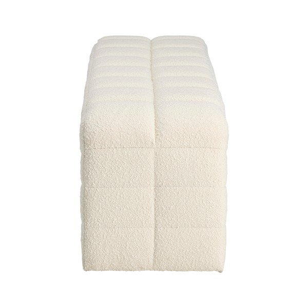 Krémszínű buklé párnázott pad Fanita – Ellos Home-image-3
