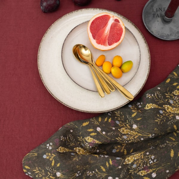 Len asztalterítő 140x250 cm Marsala – Linen Tales-image-2