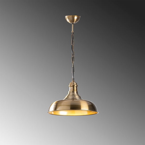 Aranyszínű függőlámpa fém búrával ø 32 cm Rosea – Opviq lights-image-2