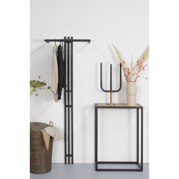 Fekete fém fali fogas 65 cm Senza – Spinder Design-image-3