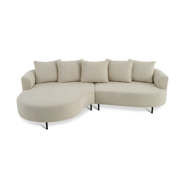 Bézs sarokkanapé (bal oldali) Vitoria – Scandic-image-2