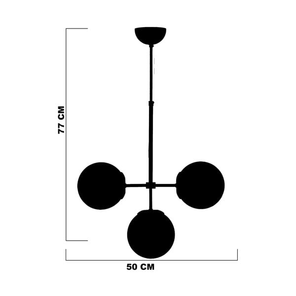 Szürke-aranyszínű mennyezeti lámpa üveg búrával ø 15 cm Seagull – Squid Lighting-image-3