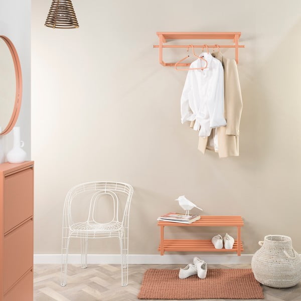 Lazacszínű fém fali fogas polccal 76 cm Marco – Spinder Design-image-3