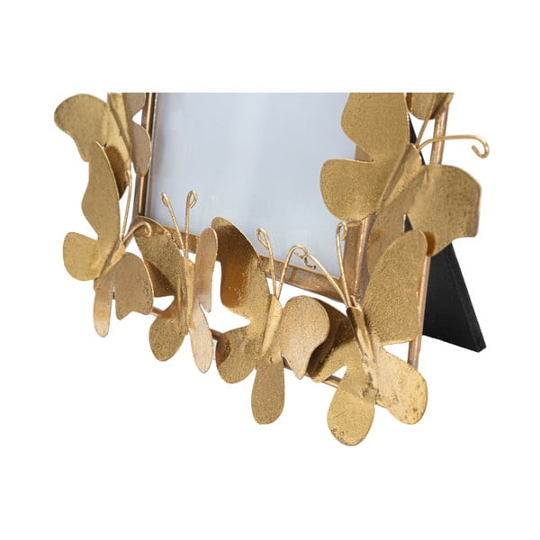 Aranyszínű fém álló képkeret 28x30,5 cm Butterfly – Mauro Ferretti-image-3