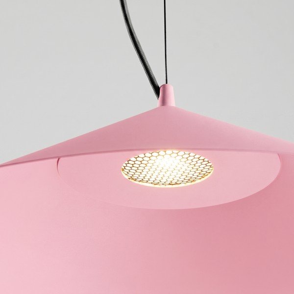 Rózsaszín fém LED függőlámpa ø 50 cm FINT – Thoro-image-2