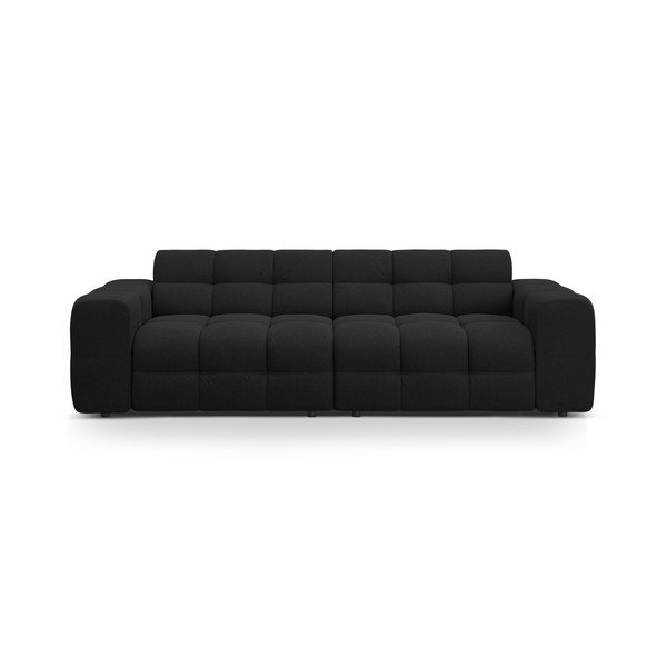 Fekete kanapé 255 cm Kendal – Micadoni 