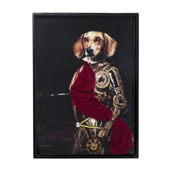 Sir Dog keretezett kép, 80 x 60 cm - Kare Design