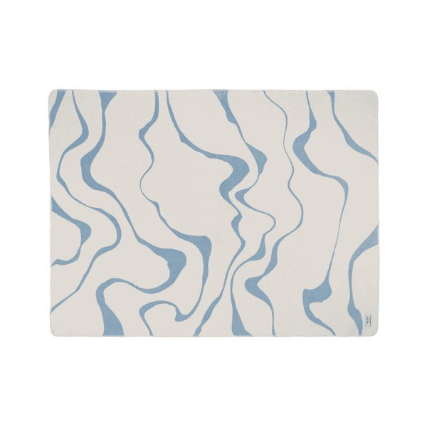 Kék-krémszínű takaró 150x200 cm Felu – noo.ma-image-3