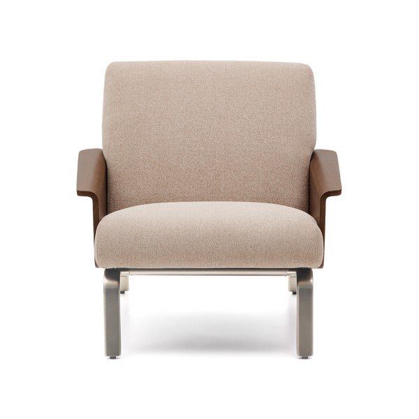 Világosbarna zsenília fotel Amsen – Kave Home-image-2