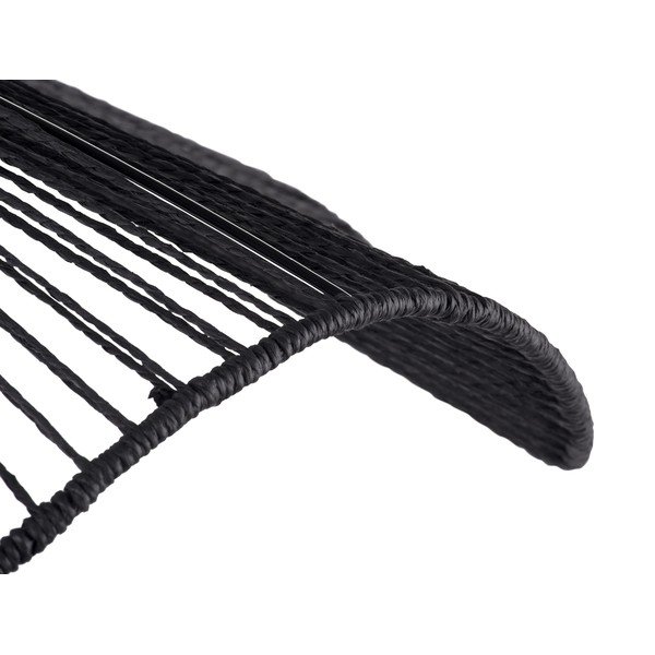 Fekete fém függőlámpa papír zsinór búrával ø 80 cm Sombra – Leitmotiv-image-4