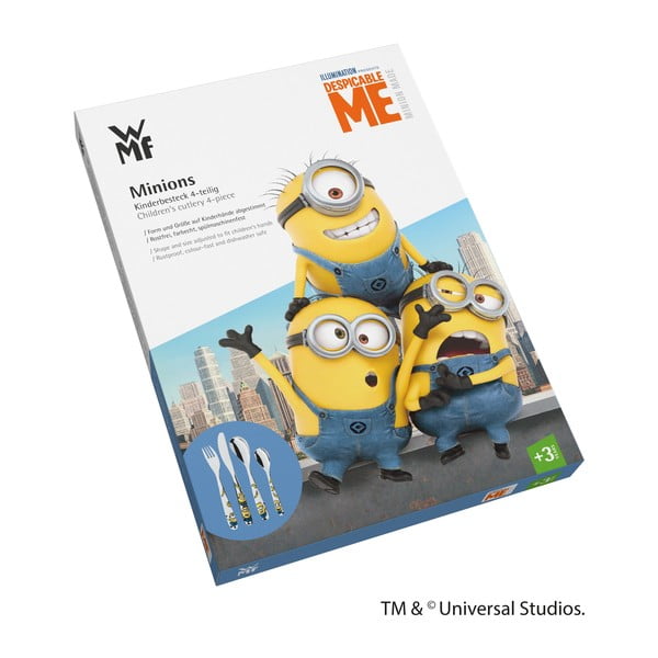 Minions 4 db-os rozsdamentes acél gyerek evőeszköz készlet - WMF-image-1