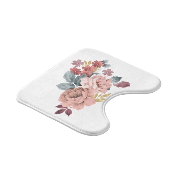 Fehér-rózsaszín fürdőszobai kilépő WC-hez 45x45 cm Jayana – douceur d'intérieur-image-3