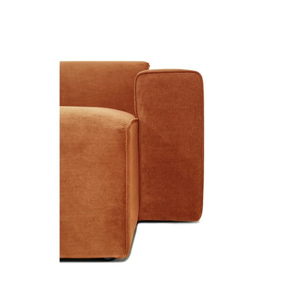 Sting narancssárga kordbársony kanapé modul, jobb oldali - Scandic-image-4