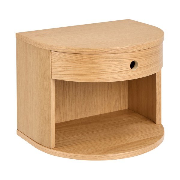 Világos natúr színű éjjeliszekrény tölgyfa dekorral Paron – Actona-image-2