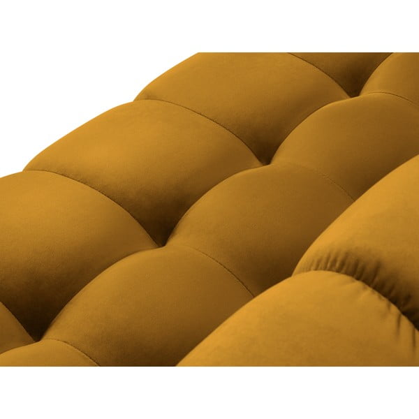 Bali sárga bársony sarokkanapé, jobb oldali - Cosmopolitan Design-image-1