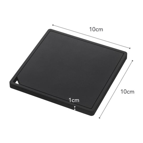 Tower Square fekete edényalátét - YAMAZAKI-image-3