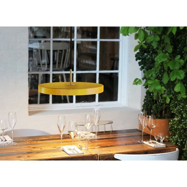 Sárga LED függőlámpa fém búrával ø 43 cm Asteria – UMAGE-image-4