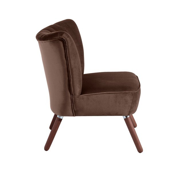 Alessandro Velour sötétbarna fotel - Max Winzer-image-1