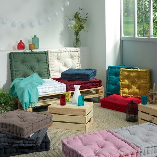 Khaki ülőpárna Panama – douceur d'intérieur-image-1