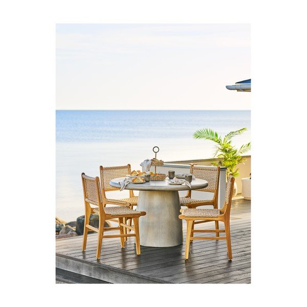 Kerámia kerek kerti étkezőasztal ø 60 cm Bonnet – House Nordic-image-1