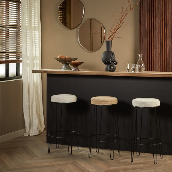 Fehér kárpitozott bárszék (ülésmagasság 73 cm) Alice – Light & Living-image-4