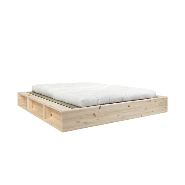 Ziggy kétszemélyes tömörfa ágy Comfort futon matraccal és tatamival, 140 x 200 cm - Karup Design