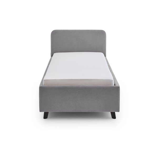 Szürke ágyneműtartós gyerekágy ágyráccsal 90x200 cm Cosy – Meise Möbel