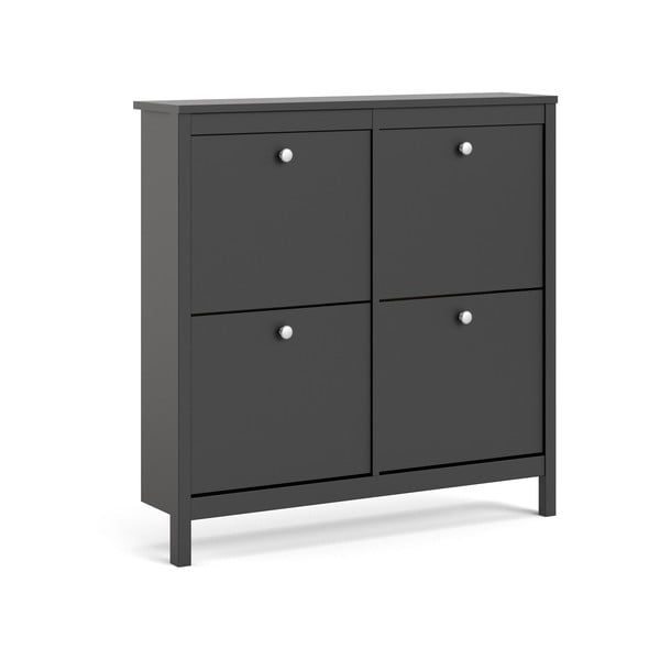 Fekete billenő ajtós cipőtartó Madrid – Tvilum-image-2