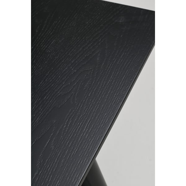 Lotta fekete étkezőasztal, 140 x 90 cm - Rowico-image-4