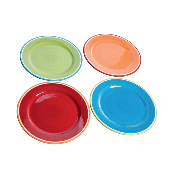 4 db színes tányér - Brandani