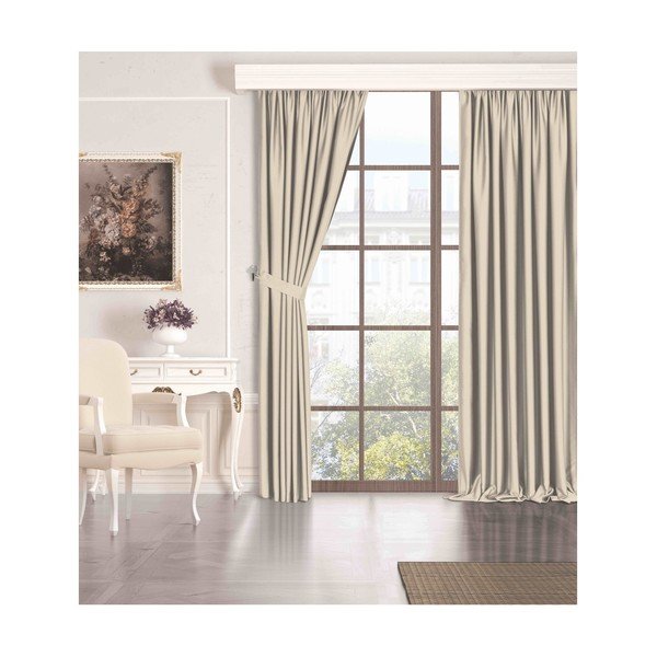 Bézs dimout (részleges sötétítő) függöny 150x260 cm – Mila Home-image-2