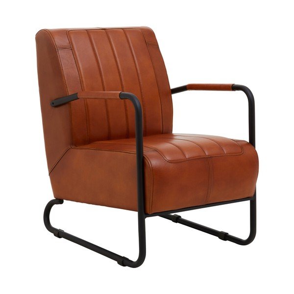 Barna bőr fotel Buffalo – Premier Housewares