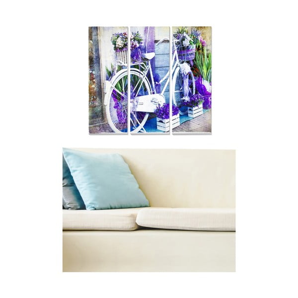 Kép szett 3 db-os 20x50 cm Lavender – Wallity-image-1
