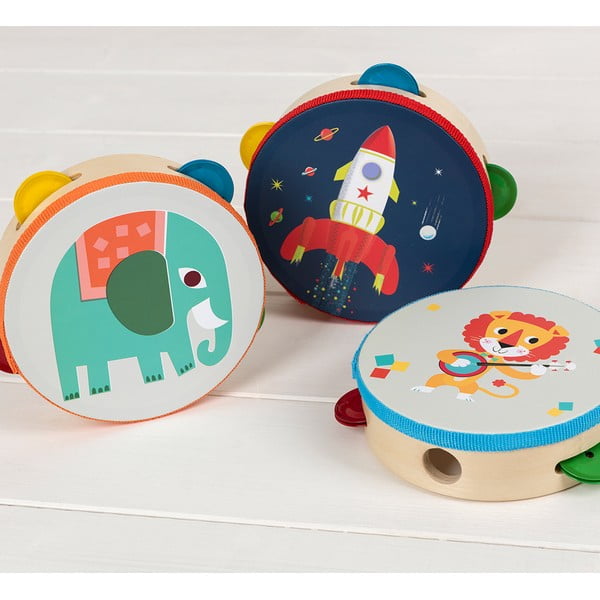 Játékhangszer Tambourine Animal Band – Rex London-image-2