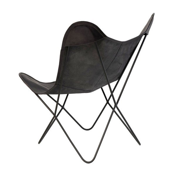 Farfalla fekete bőr pillangó alakú szék - sømcasa-image-4