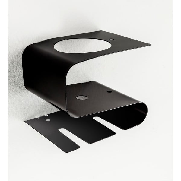Osteria fekete fali polc, 16 cm - Tomasucci