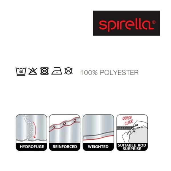 Zuhanyfüggöny 180x200 cm Ricco – Spirella-image-4