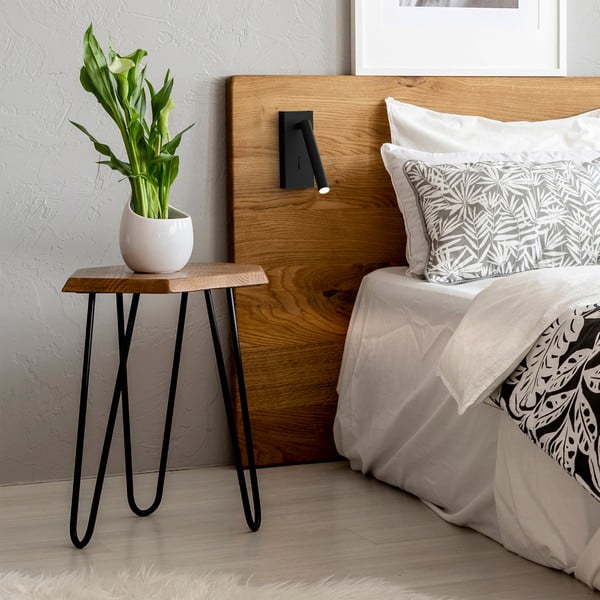 Clara fekete falilámpa, magasság 16,5 cm - SULION-image-1