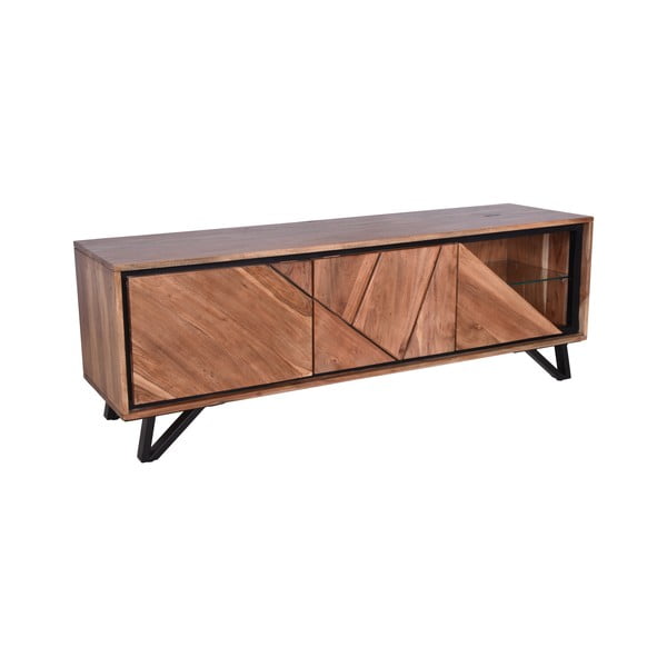 Natúr színű akácfa TV-állvány 150x51x40 cm Ambala – Interia Home & Living-image-2