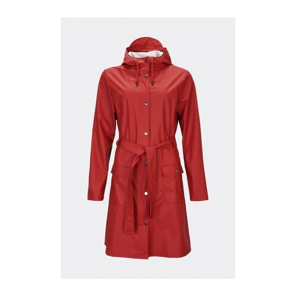 Curve Jacket sötétpiros női vízálló kabát, méret: L / XL - Rains