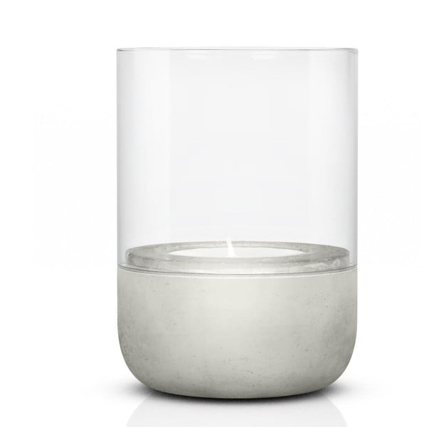 Üveg gyertyatartó beton talppal - Blomus-image-1