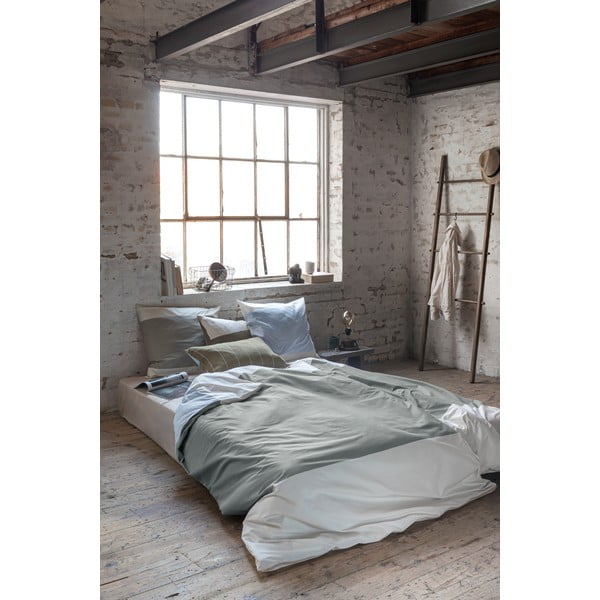 Khaki egyszemélyes pamut-perkál ágyneműhuzat 140x200 cm Colore – Mette Ditmer Denmark-image-2