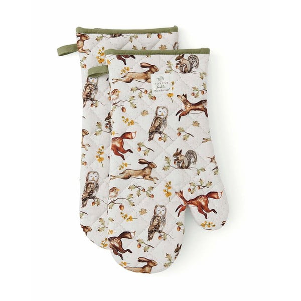 Pamut edényfogó kesztyű szett 2 db-os Forest Fable – Cooksmart ®